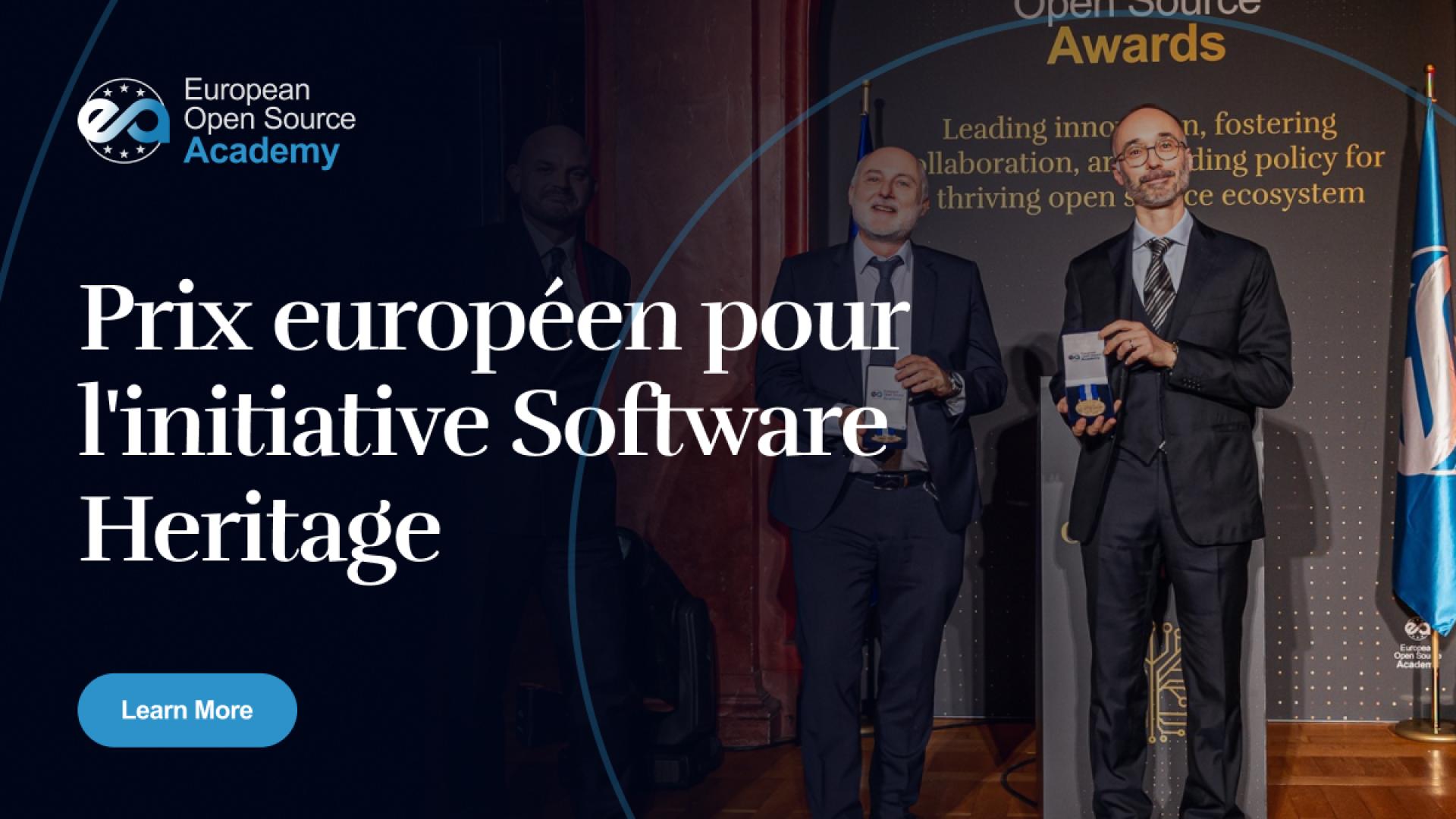 Prix européen pour l'initiative Software Heritage