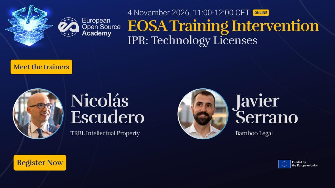 EOSA Training - IPR: Technology Licenses